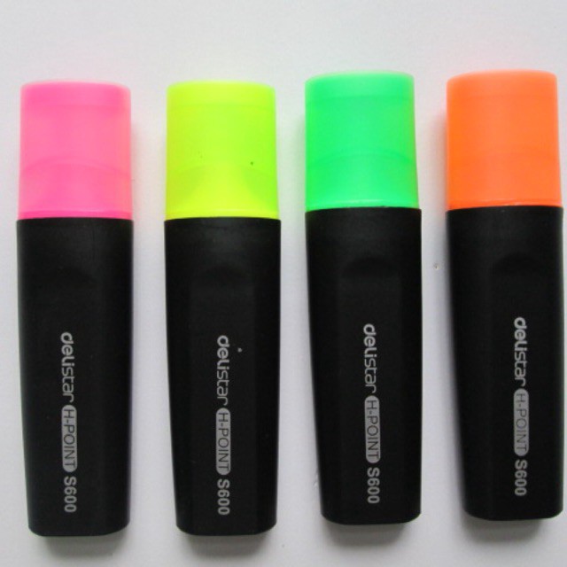 Bút dạ quang, bút nhớ, đánh dấu khác màu DELI - S600