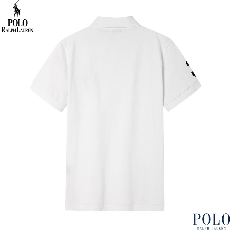 Áo polo Cotton Nguyên Chất Ngắn Tay Thời Trang Ralphs Lauren Cho Nam