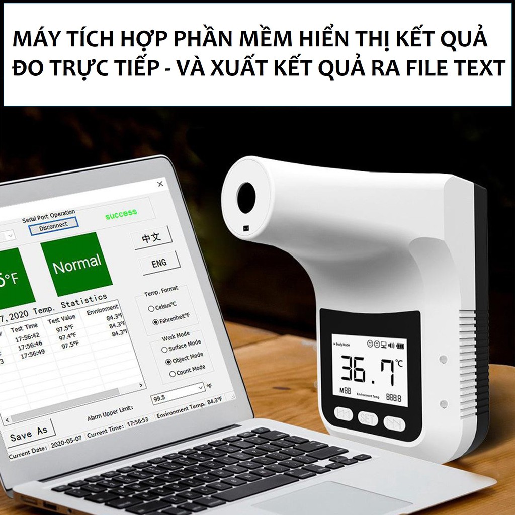 Máy đo thân nhiệt thông minh K3 Pro