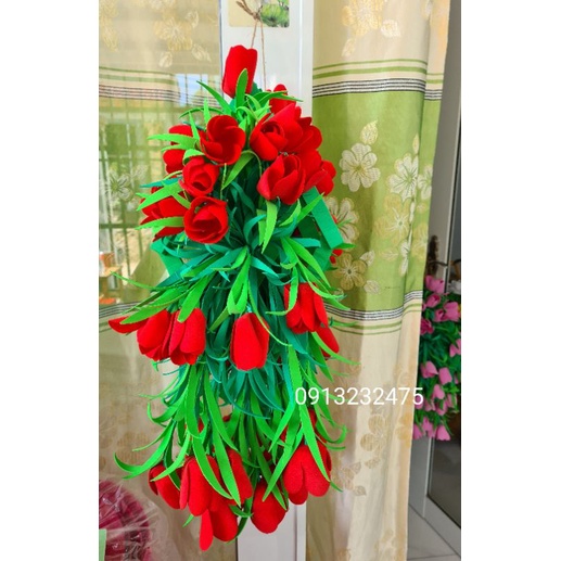 Lẵng hoa tulip