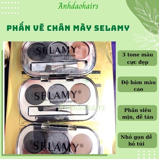 Phấn vẽ mày S.e.l.a.m.y 3 ô