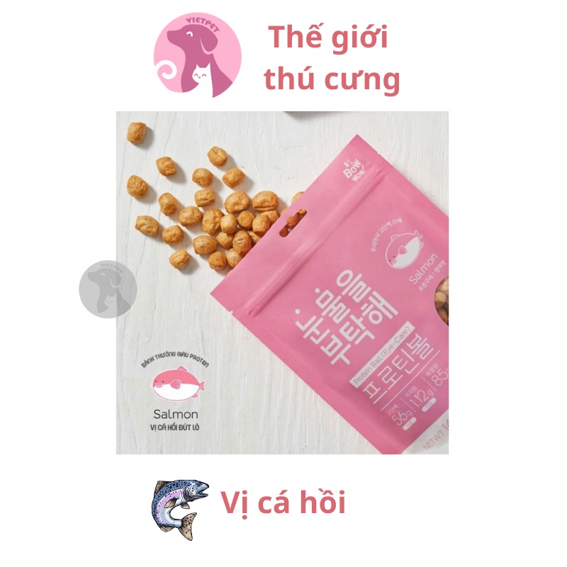 [Gói to] THỊT VIÊN NƯỚNG ĐÚT LÒ - Snack thưởng/ Đồ ăn vặt cho chó mèo Bowwow (Nhập khẩu Hàn Quốc)