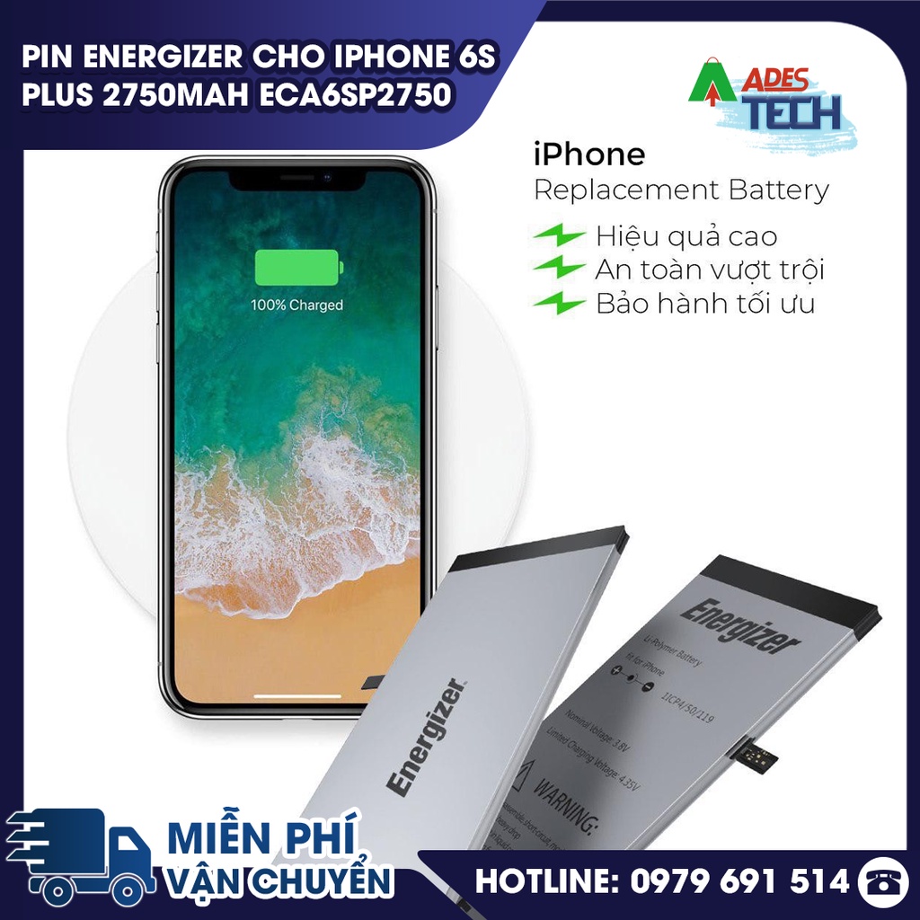 Pin Energizer cho iPhone 6s Plus 2750mAh ECA6SP2750 - BẢO HÀNH 12 THÁNG