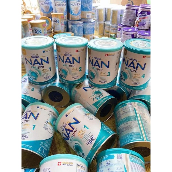 (Date T8/2023) Sữa Nan nga số 1234 lon 800g mẫu mới nhất