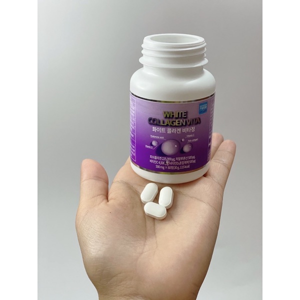 Viên uống  WHITE COLLAGEN VITA  Hàn Quốc -Trang Tây Cosmetics