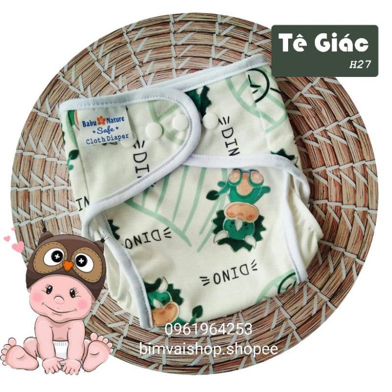 Tã vải/ Bỉm vải babunature chống hăm, chống tràn size M, L