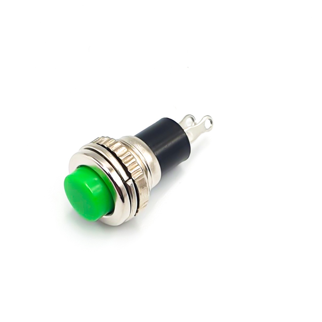 Nút Nhấn Đề 10MM🍀Công Tắc Nhấn Nhả Dùng Cho Mạch Quạt Mạch Trễ🍀Núm Nhấn 10MM Xanh Đỏ