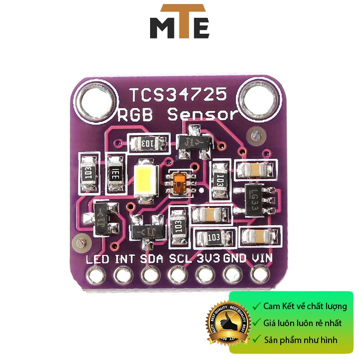 Cảm Biến Màu Sắc RGB TCS34725 Giao tiếp I2C