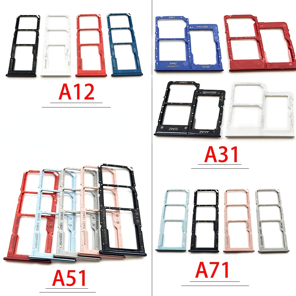 Khay Đựng Thẻ SIM/ SIM Thay Thế Chuyên Dụng Cho Điện Thoại Samsung Galaxy A12 A31 A51 A71