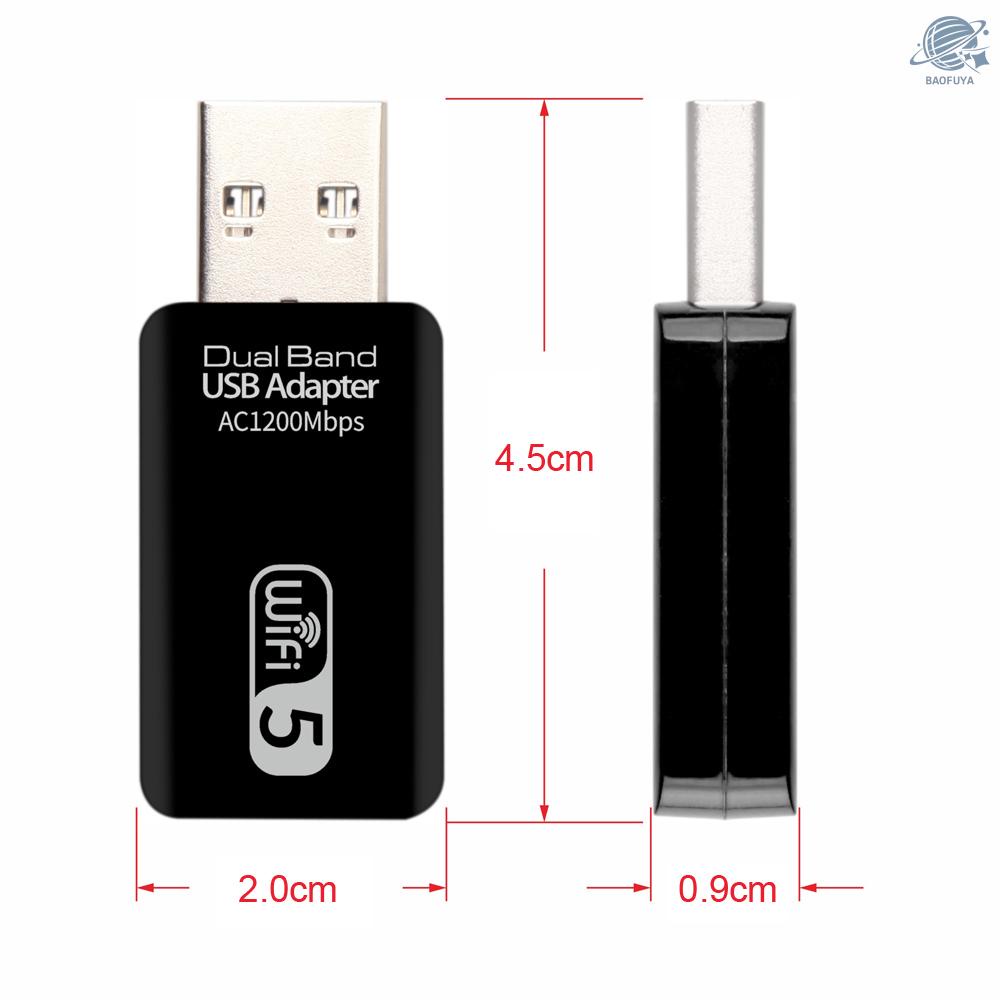 Usb Wifi Không Dây Ac1200 Usb 3.0 2.4ghz / 5.0ghz Ethernet 802.11ac Cho Laptop / Pc | BigBuy360 - bigbuy360.vn
