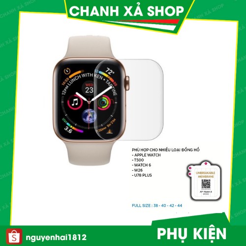 Miếng dán PPF màn hình dành cho Apple Watch Series 1/2/3/4/5/6/SE size 38 40 42 44mm