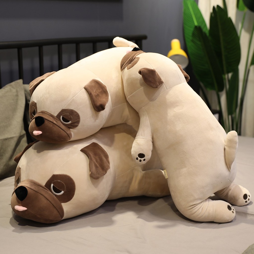 ❤Thú Nhồi Bông Hình Chú Chó Pug Đáng Yêu Mềm Mại 55 / 60 / 70 / 85CM