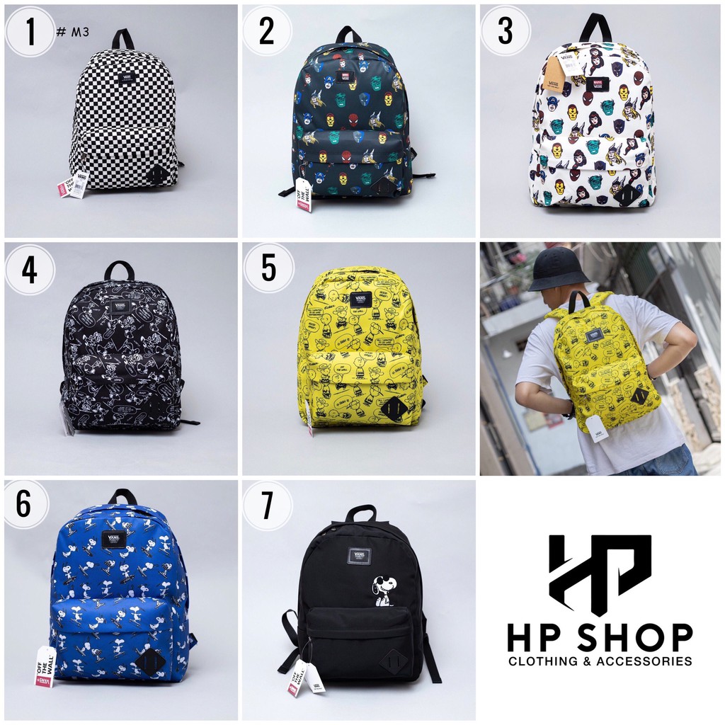 [COMBO] Balo V.A.N.S Old Skool Checkerboard Backpack l Auth xuất xưởng - SB11