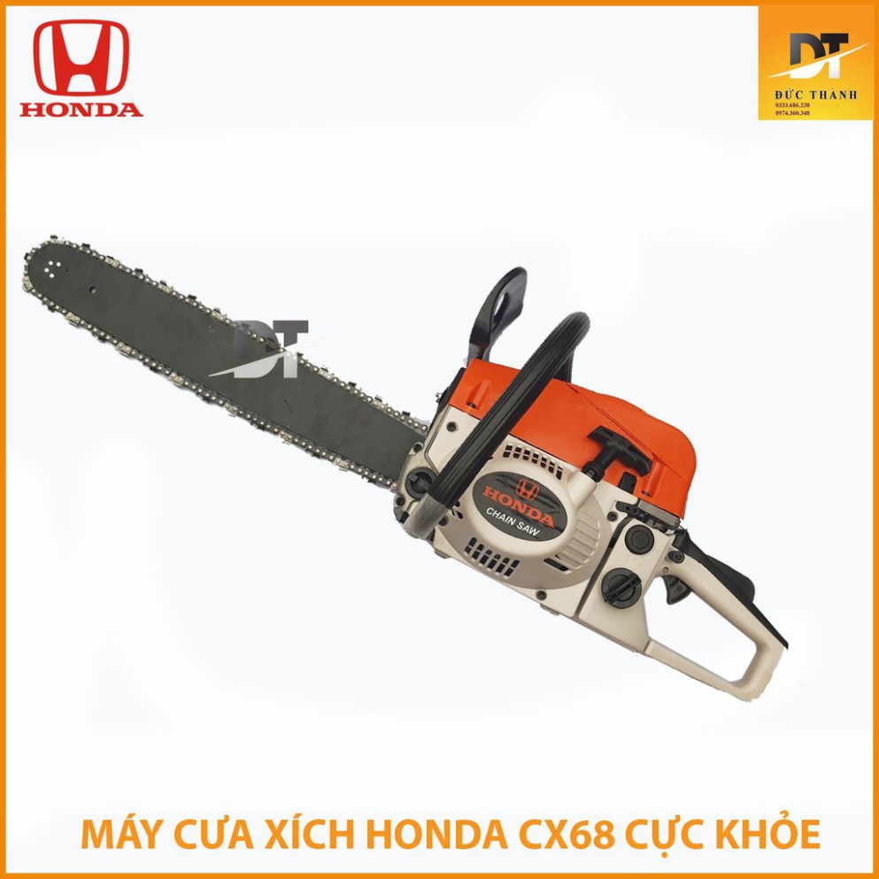 máy cưa xích chạy xăng honda cx68-máy cưa gỗ chạy xăng lam dài 55cm