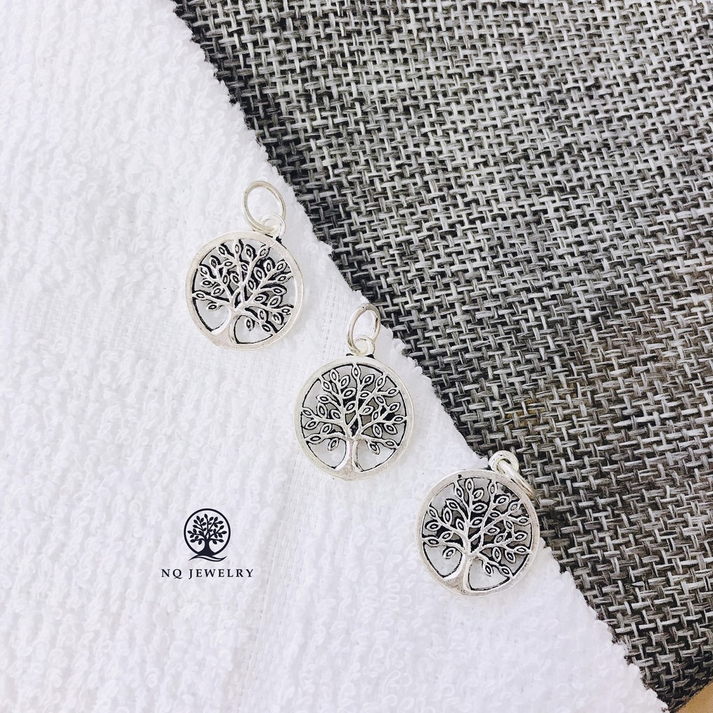 Charm bạc cây trí tuệ treo #1