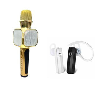 Mic karaoke SD10 kết nối bluetooth tặng tai nghe bluetooth music
