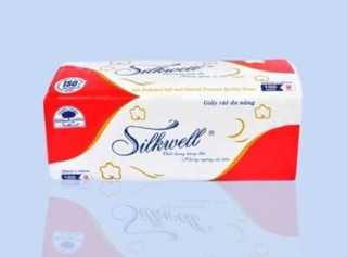 GIẤY RÚT ĐA NĂNG giấy ăn giấy lau tay SILKWELL hàng chính hãng 100 TỜ 2 LỚP