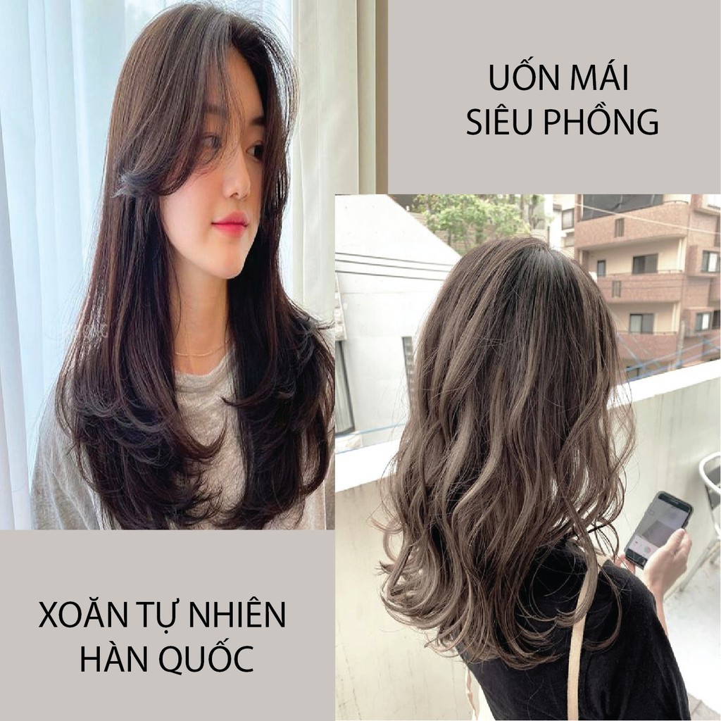 Lô cuốn tóc mái Hàn Quốc tự dính bán kèm kẹp nhựa cố định hình tai thỏ dễ thương