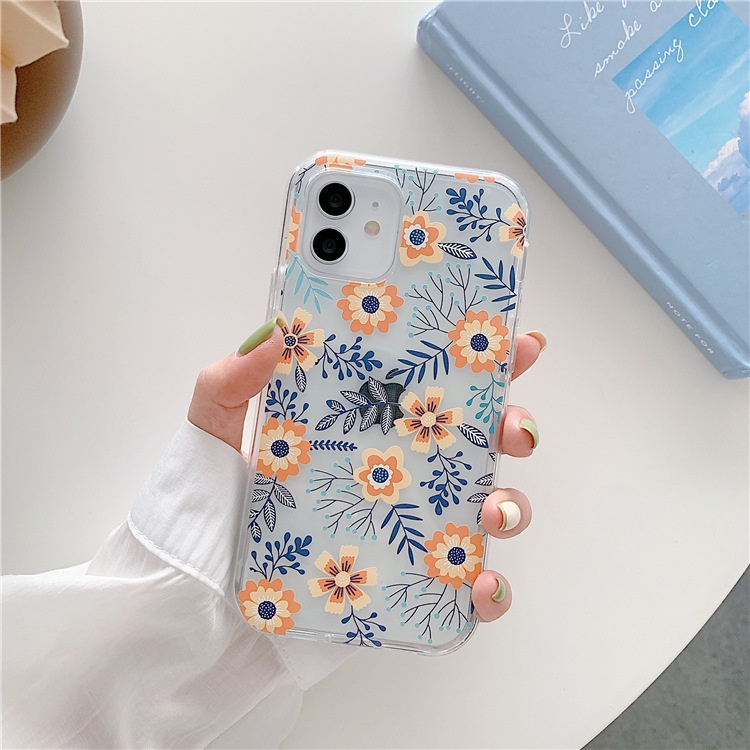 Ốp iphone hoa lá vintage cho 11/11pro/11promax/6/7/8/plus/splus/x/xs/xr/xsmax/12/12pro max/13/13pro max- t108