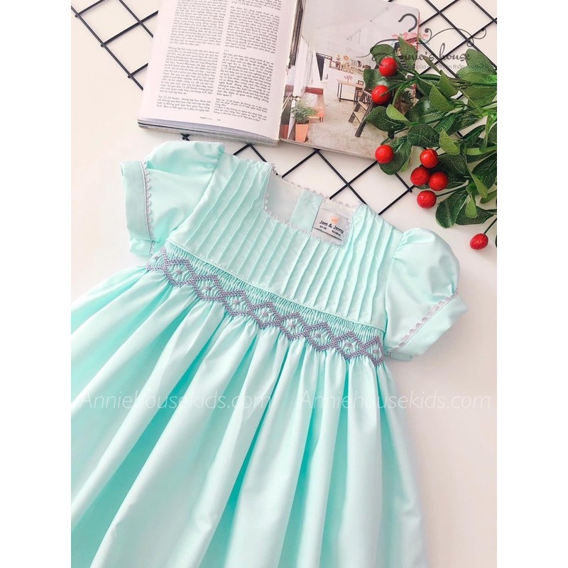 váy smock thêu tay cho bé gái