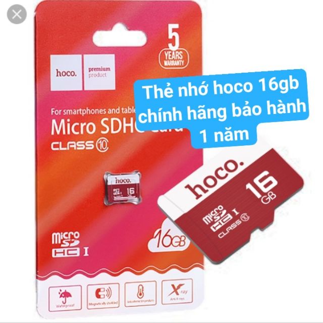 Thẻ nhớ hoco 16gb chính hãng bảo hành 1 năm