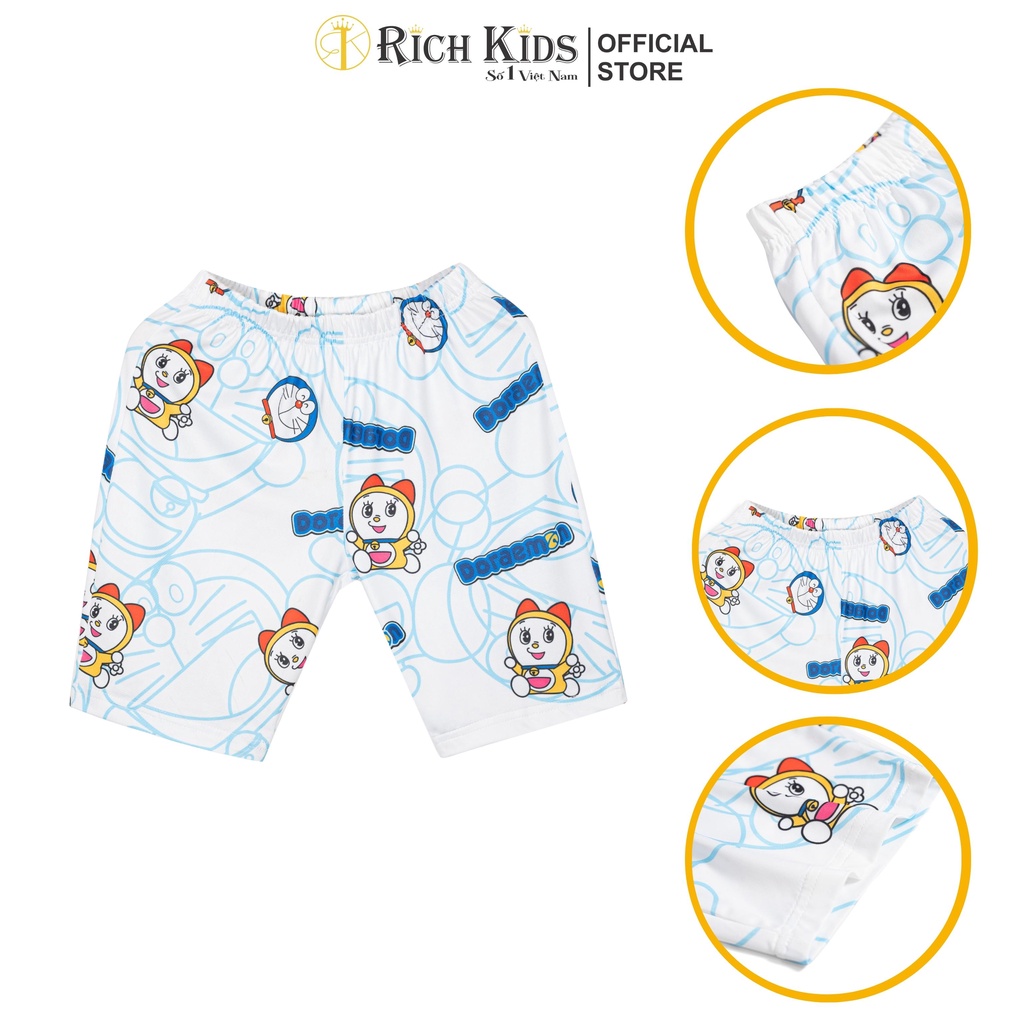 Quần Lửng legging Cho Bé Gái Thun Lạnh Trẻ Em Mặc Nhà Từ 10 Đến 46kg Richkids