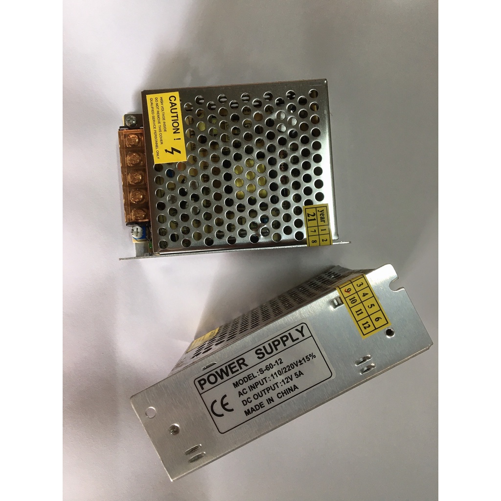 Nguồn 12v5A Nguồn tổ ong 12v chuyển nguồn từ 220v sang điện 12v siêu bền bỉ