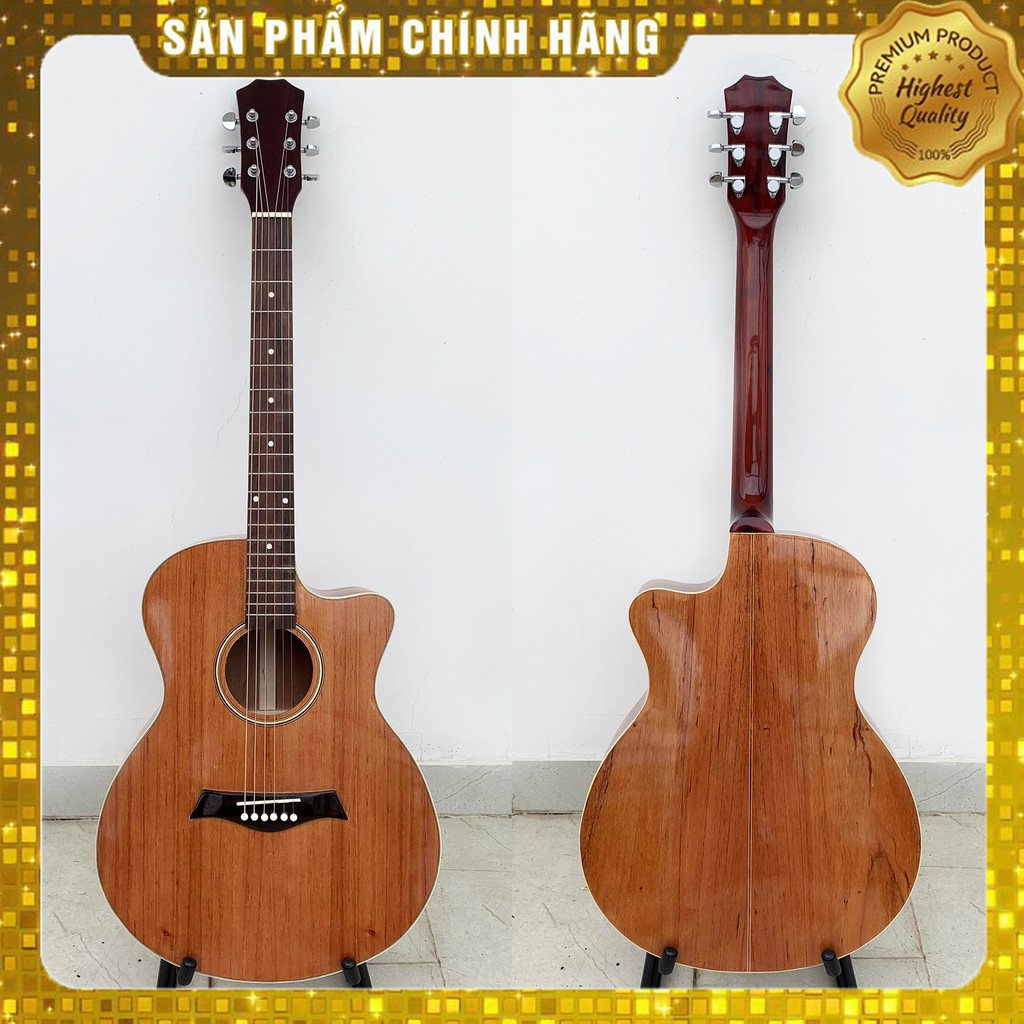 Đàn Guitar Acoustic FULL gỗ Hồng Đào nguyên tấm | có ty chỉnh cong cần | BH 12 tháng