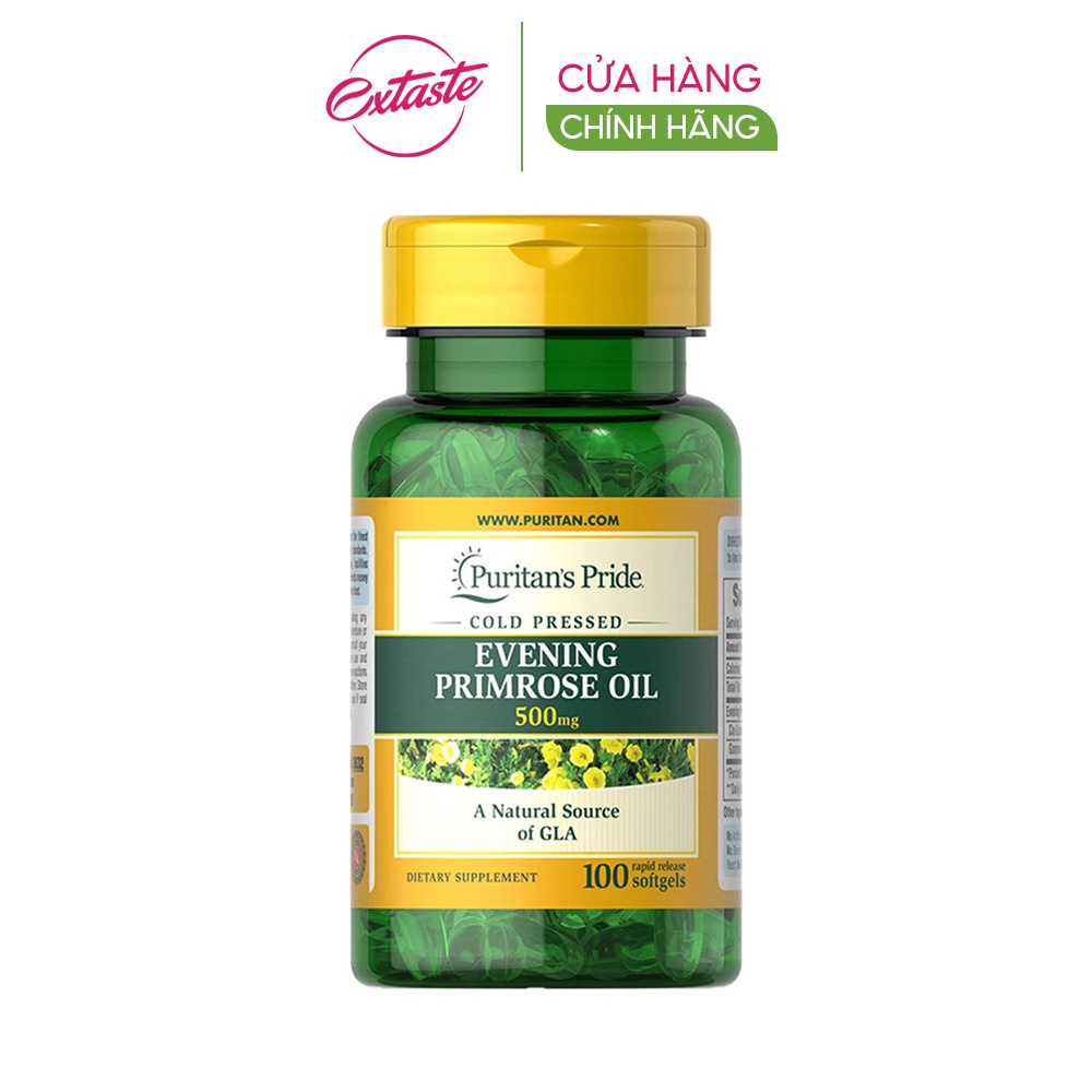 Viên uống tinh dầu hoa anh thảo Puritan's Pride Evening Primrose Oil 500MG with GLA 100 viên