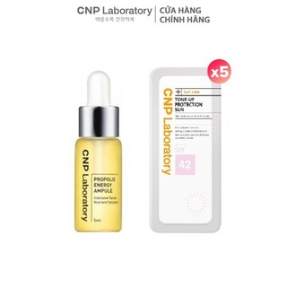 [HB Gift] Mẫu thử Tinh chất keo ong tái tạo phục hồi da CNP Laboratory & 5 gói Kem chống nắng nâng tông da SPF42/PA+++