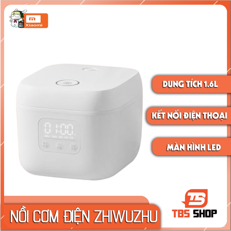 Nồi cơm điên thông minh Xiaomi ZHIWUZHU 1.6L Mini kết nối app Mi Home chống dính