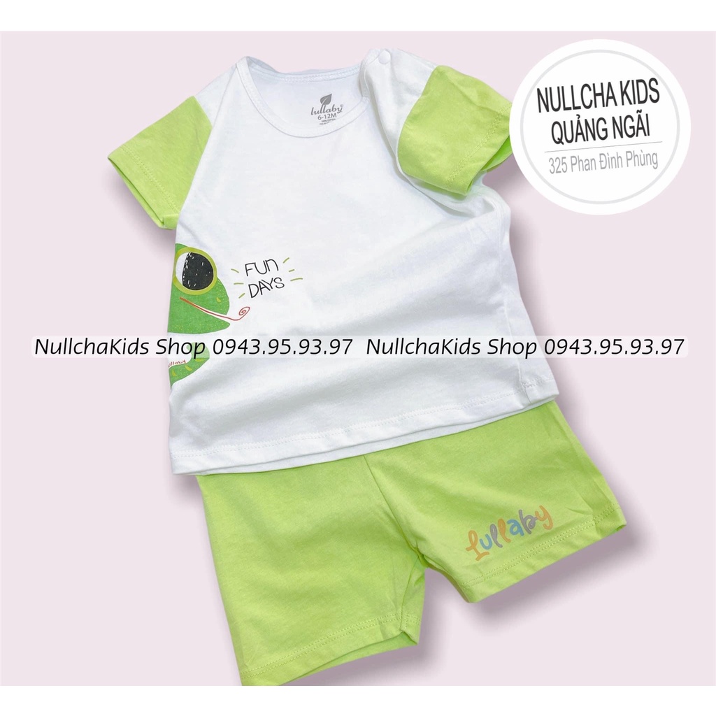 [LULLABY] Bộ quần áo cộc tay chất cotton bé trai bé gái