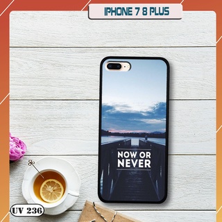 Ốp lưng nhám in hình 3d iphone 7 / 8 plus