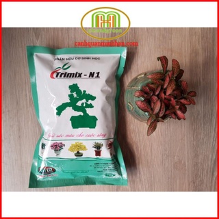 Phân hữu cơ sinh học trimix N1 viên tan chậm 700G kích thích cây hoa sen phát triển rễ, thân, lá