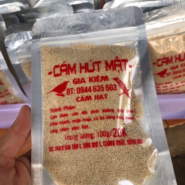 Combo 10 gói cám hạt cho chim hút mật Gia Kiệm