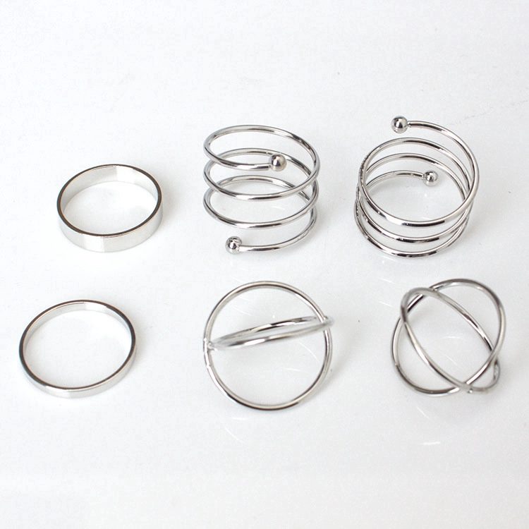 Bộ 6 nhẫn phong cách trẻ trung dành cho nữ