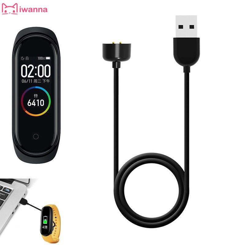 ♈✻SPOT♈✻ Dây Cáp Sạc USB Cho Xiaomi Mi Band 5/6/7 Sạc Từ Tính Adapter NFC Đồng Hồ Kiêm Vòng Đeo Tay Thông Minh @ Iwanna