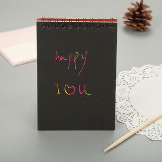 [COMBO 3 CÁI] Sổ Ma Thuật - Sổ Scratch Note Cầu Vồng (10*14.5cm)