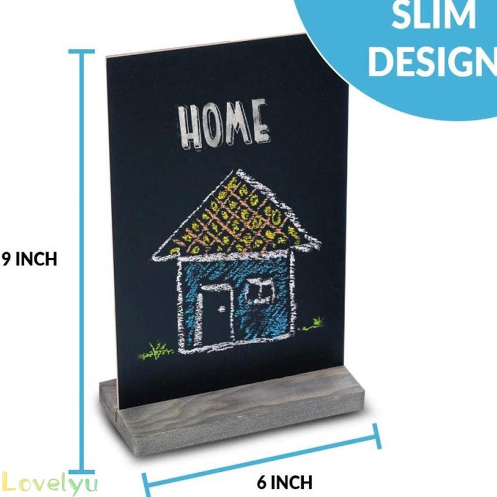 Bảng đen viết phấn 1 mặt ghi menu kiểu đứng