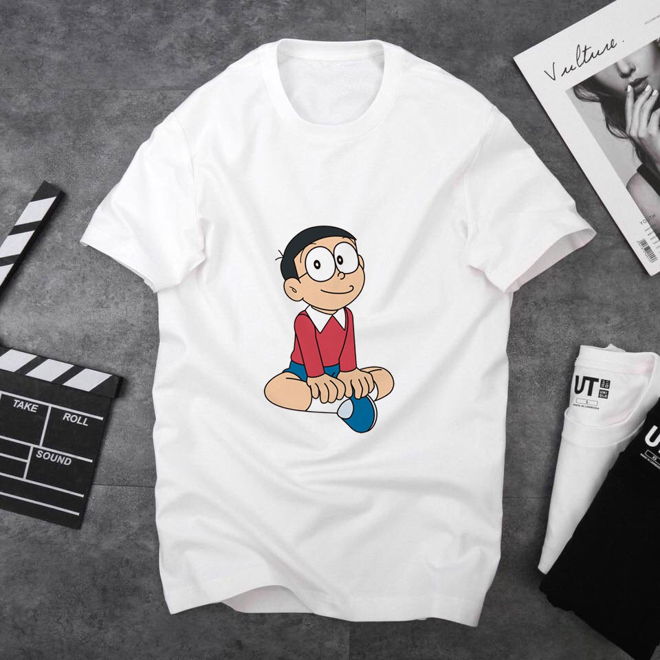 Áo Thun Phim Hoạt Hình Doraemon - Nobita ( Có Size Trẻ Em ) 11.15