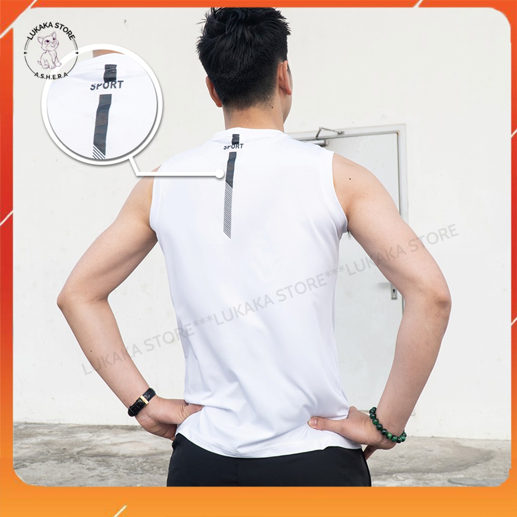Áo sát nách nam ⚡FREESHIP⚡Áo sát nách nam thể thao tanktop 5 màu RUNNING. | BigBuy360 - bigbuy360.vn
