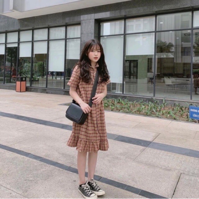 Váy sơ mi kẻ caro