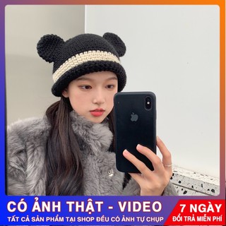 MŨ MÙA ĐÔNG LEN⚡️TAI GẤU ULZZANG⚡️HOTTREND MẪU MỚI NHẤT