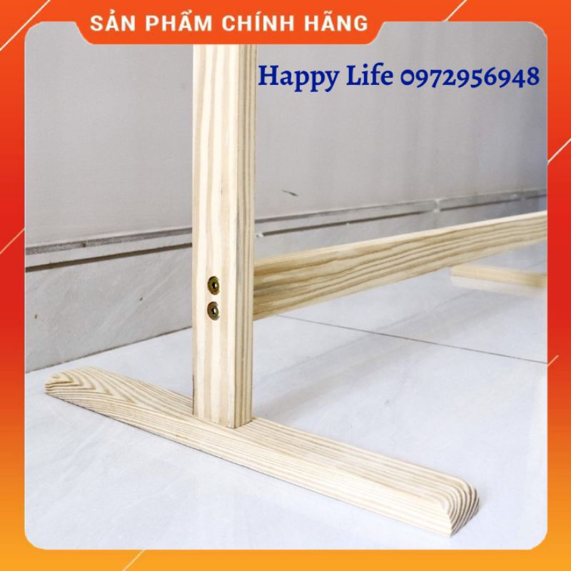 Sào treo quần áo bằng gỗ cao cấp, Giá treo đồ, kệ treo đồ bằng gỗ (thanh đơn)