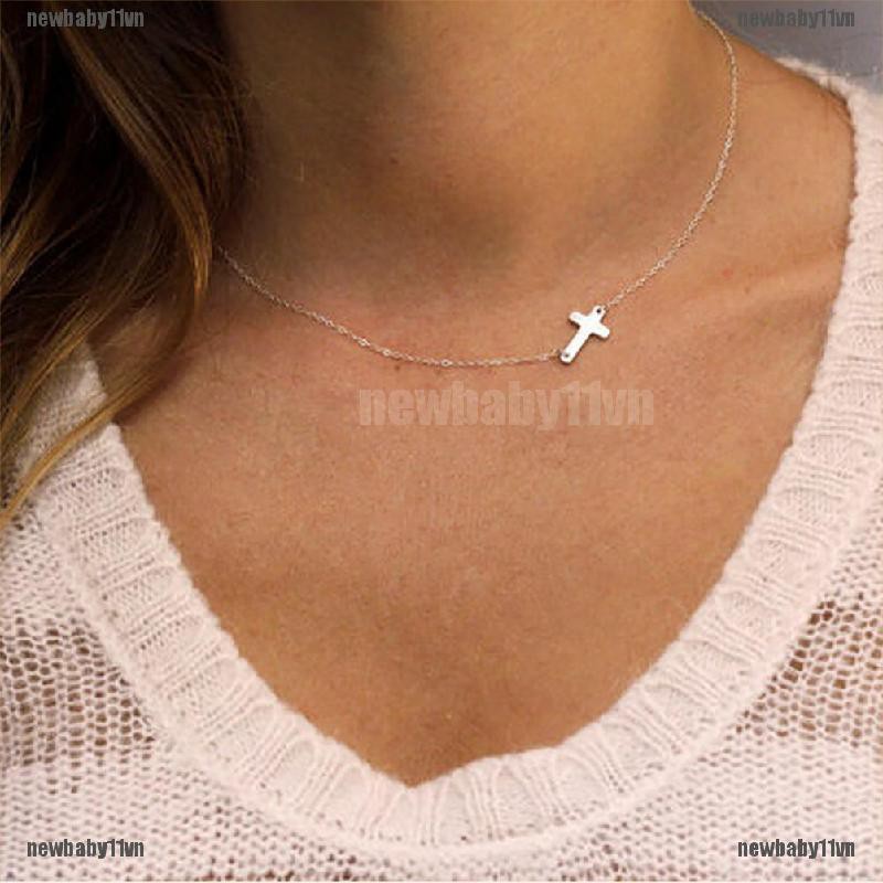 Vòng cổ HợP Kim HìNh Chữ ThậP ThờI Trang