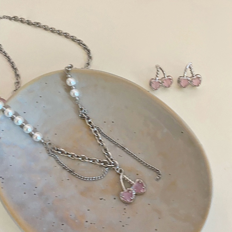 Bộ Trang Sức Đính Ngọc Trai Nhân Tạo Thời Trang Dành Cho Nữ