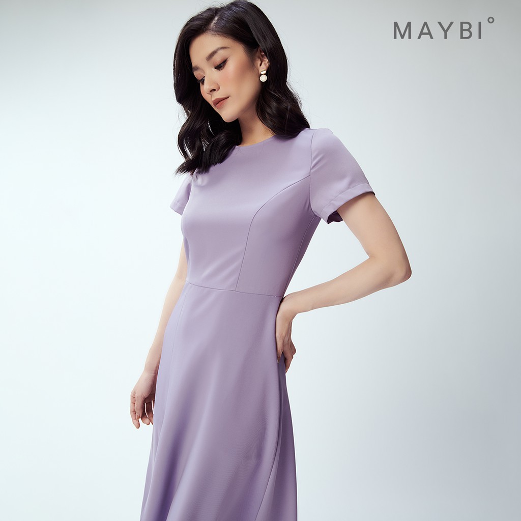 MAYBI - Đầm dài tím xẻ tà - Violet hera dress