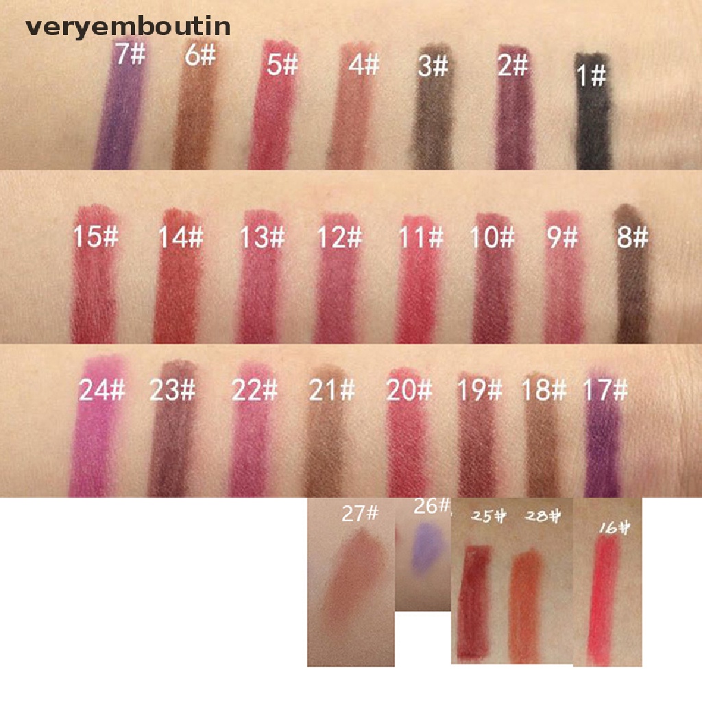 [Hàng mới về] Chì kẻ viền môi thân gỗ chống thấm nước lâu trôi chuyên nghiệp cho nữ