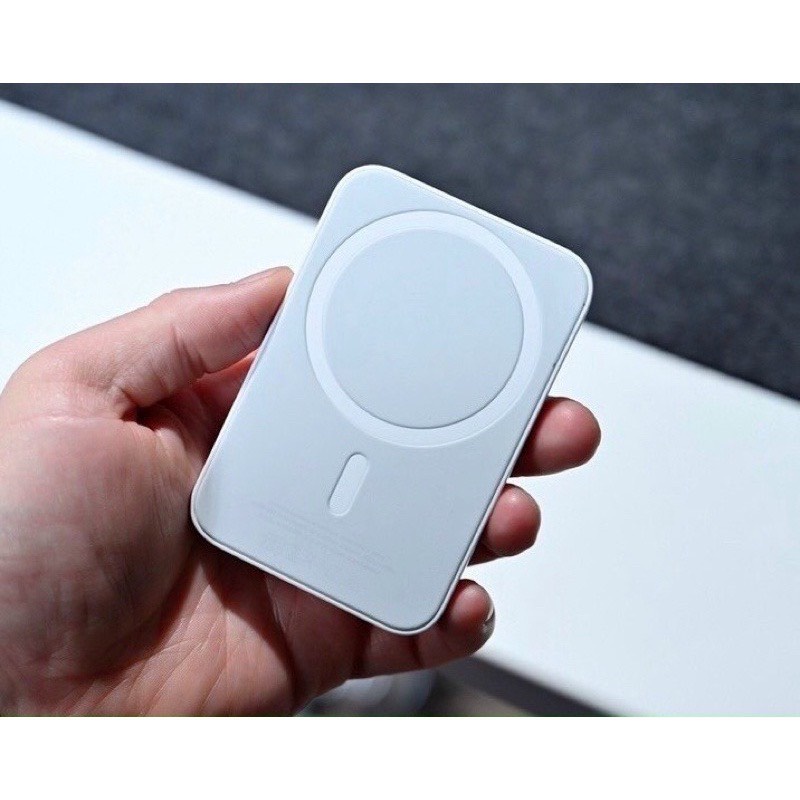 Sạc dự phòng ko dây cho  điện thoại táo sạc nhanh pin 5000mAh công suất 20W nhỏ gọn tiện lợi
