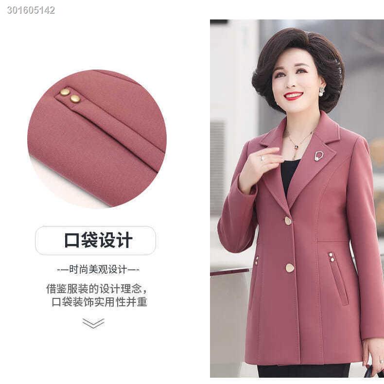 Áo khoác vest ngắn phong cách thời trang xuân thu cho phụ nữ trung niên